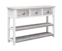 vidaXL Sideboard Antik-Grau 115 x 30 x 76 cm Holz