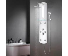 vidaXL Duschpaneel 25×43×120 cm Silbern