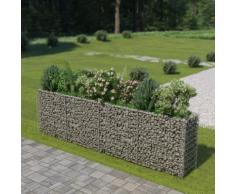 vidaXL Gabionen-Hochbeet Verzinkter Stahl 360×50×100 cm