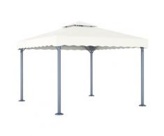 vidaXL Pavillon 300 x 300 cm Creme Aluminium