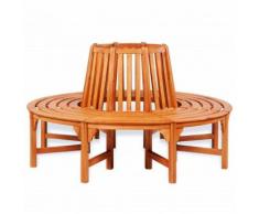 vidaXL Baumbank Ø 160 cm Holz