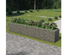vidaXL Gabionen-Hochbeet Verzinkter Stahl 540×90×100 cm