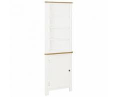 vidaXL Eckschrank 59x36x180 cm Eiche Massivholz