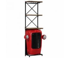 vidaXL Traktor-Weinschrank 49 x 32 x 183 cm Massivholz Mango