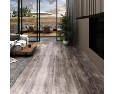 vidaXL PVC-Laminat-Dielen 5,02 m² 2 mm Selbstklebend Mattbraun Holz