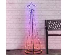 HI Lichterbaum Weihnachtsbaum mit 62 LEDs 100 cm