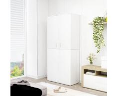 vidaXL Schuhschrank Weiß 80×39×178 cm Spanplatte