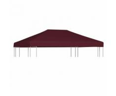 vidaXL Pavillondach 310 g / m² 3x4 m Weinrot