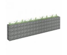 vidaXL Gabionen-Hochbeet Verzinkter Stahl 360×30×90 cm