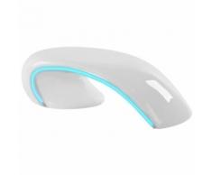vidaXL Hochglanz Couchtisch mit LED Fiberglas Weiß