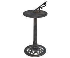 vidaXL Sonnenuhr Bronze 35,5 x 82 cm Kunststoff