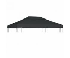 vidaXL Dachplane für Pavillon mit Kaminabzug 310 g/m² 4×3 m Anthrazit
