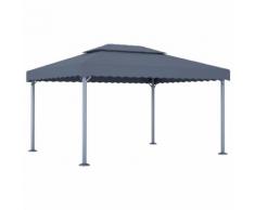 vidaXL Pavillon 400 x 300 cm Anthrazit Aluminium