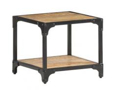 vidaXL Couchtisch 40x40x36 cm Raues Mango-Massivholz