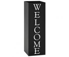 vidaXL Regenschirmständer Welcome Stahl Schwarz