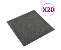 vidaXL Teppichfliesen 20 Stk. 5 m² 50x50 cm Anthrazit