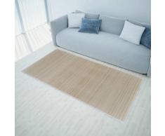 vidaXL Rechteckig Naturfarbener Bambusteppich 80 x 200 cm