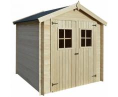 vidaXL 19 mm Gartenhaus Schuppen Blockhaus Holzhaus 2x2,1 m Holz