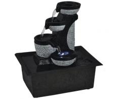 vidaXL Zimmerbrunnen mit LED Polyresin