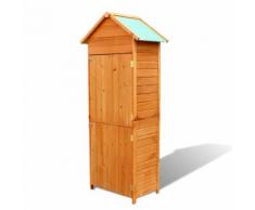 vidaXL Gartenschrank Braun 79×49×190 cm