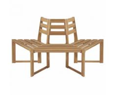 vidaXL Baumbank Halb-Hexagonal 160 cm Massivholz Akazie