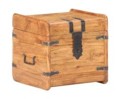 vidaXL Truhe 40x40x40 cm Akazie Massivholz