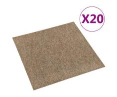 vidaXL Teppichfliesen 20 Stk. 5 m² Beige