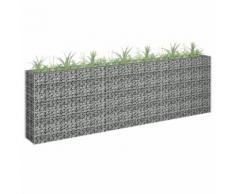 vidaXL Gabionen-Hochbeet Verzinkter Stahl 270 x 30 x 90 cm