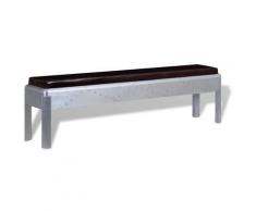 vidaXL Sitzbank im Retro-Industrie-Design Echtleder 160 x 32 x 45 cm