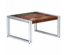 vidaXL Couchtisch 60x60x35 cm Altholz Massiv