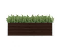 vidaXL Garten-Hochbeet Braun 160 x 40 x 45 cm Verzinkter Stahl
