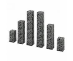 vidaXL Gabionen-Set 6-tlg. Verzinkter Draht