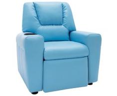 vidaXL Kindersessel Kunstleder Blau