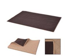 vidaXL Picknickdecke Beige und Braun 150x200 cm