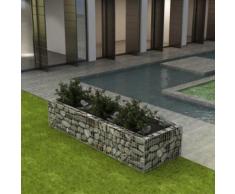vidaXL Gabionen-Hochbeet Stahl 270×90×50 cm