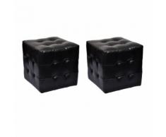 vidaXL NACHTTISCH NACHTSCHRANK 2er Set 30x30x30 cm schwarz