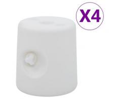 vidaXL Pavillon-Gewichte 4 Stk. PE Weiß