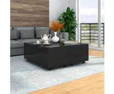 vidaXL Couchtisch Hochglanz-Schwarz 100×100×35 cm