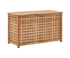 vidaXL Wäschetruhe 77,5×37,5×46,5 cm Walnuss Massivholz