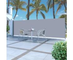 vidaXL Ausziehbare Seitenmarkise 160 x 500 cm Grau