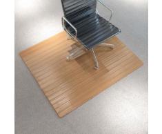 vidaXL Stuhlunterlage/Bodenschutz Matte Bambus Natürlich 110x130 cm