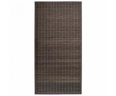 vidaXL Teppich Bambus 195 x 300 cm Dunkelbraun