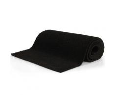 vidaXL Fußmatte Kokosfaser 17 mm 100 x 400 cm Schwarz