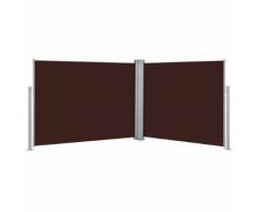 vidaXL Ausziehbare Seitenmarkise Braun 170 x 1000 cm