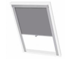vidaXL Verdunklungsrollo Grau SK06