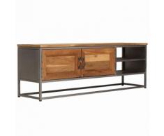vidaXL TV-Schrank Recyceltes Teak und Stahl 120 x 30 x 40 cm