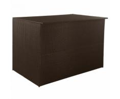 vidaXL Gartenbox Braun 150x100x100 cm Poly Rattan