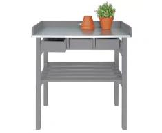 Esschert Design Garten-Arbeitstisch Grau CF29G