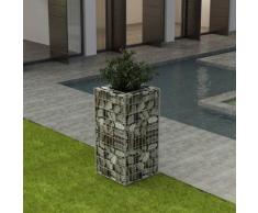 vidaXL Gabionen-Hochbeet Stahl 50×50×100 cm
