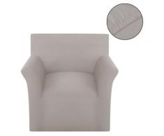 vidaXL Sofahusse Stretchhusse Sofabezug Beige Baumwoll-Jersey